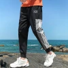 Ice silk pantalón hombre versión coreana nueva tendencia verano holgada paquete de pies nueve puntos deportes casual pantalones de secado rápido para hombres details Picture